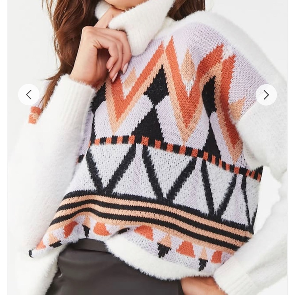 Forever 21 Geo Print Sweater